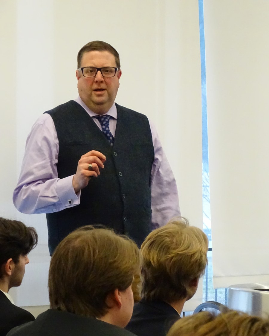 Patrick J. Corr speaking at a professional engagement